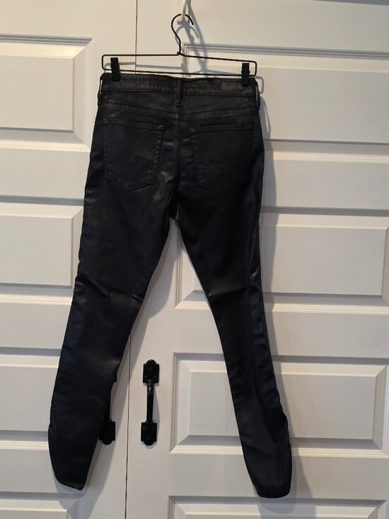 NWT: Ag Adriano Goldschmied Leatherette Ankle Legging Size 26 - Picture 6 of 7
